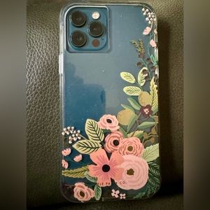 Clear Floral iPhone 12pro case